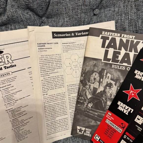 Eastern Front Tank Leader (open, mostly unpunched) West End Games - Picture 13 of 16